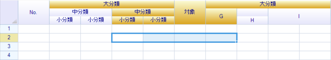 Multiple Cell Header