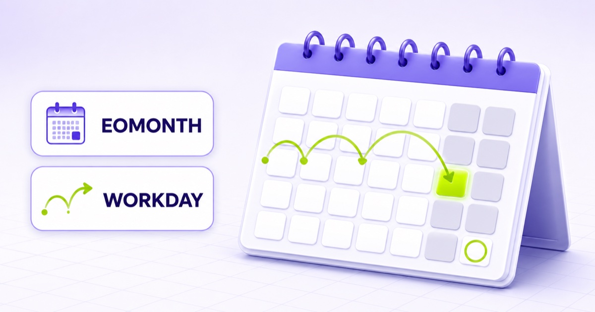 EDATE, EOMONTH, WORKDAY, NETWORKDAYS — Business Date Calculations with Spreadsheet Formulas in C#