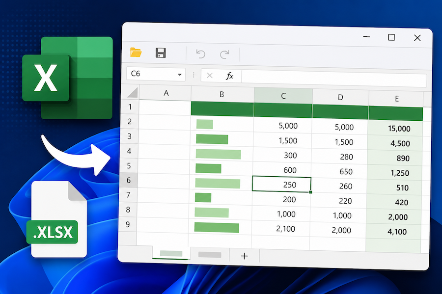 Display and Edit an Excel File in a WinForms or WPF App with C#