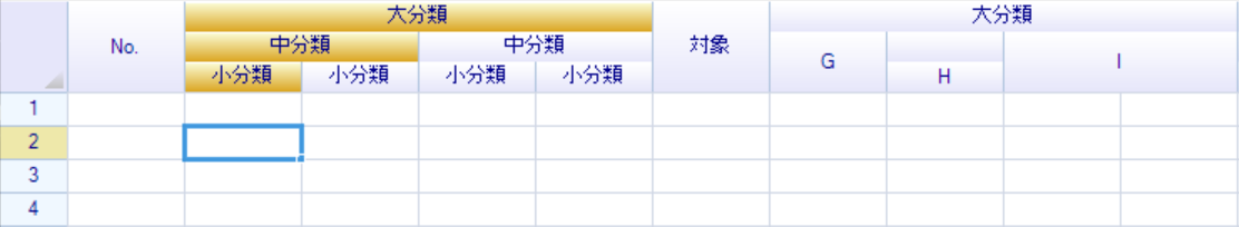 Multiple Cell Header